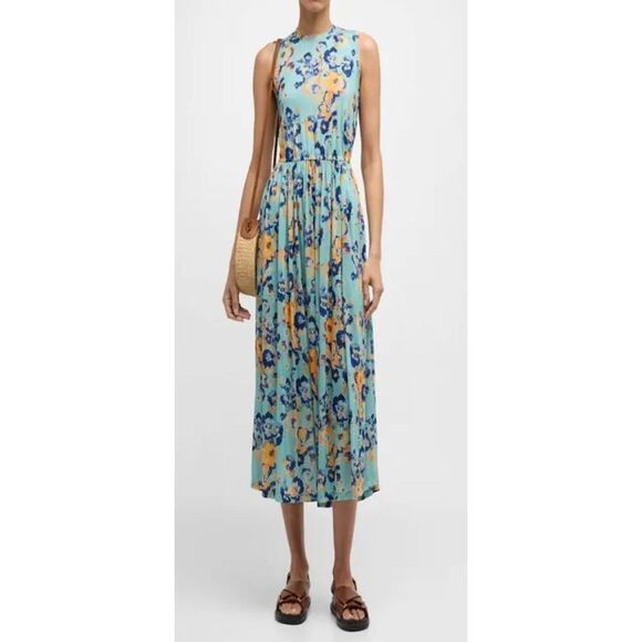 ULLA JOHNSON Irina Floral Maxi Dress in Morning Dew NWT Size Large - Picture 5 of 10